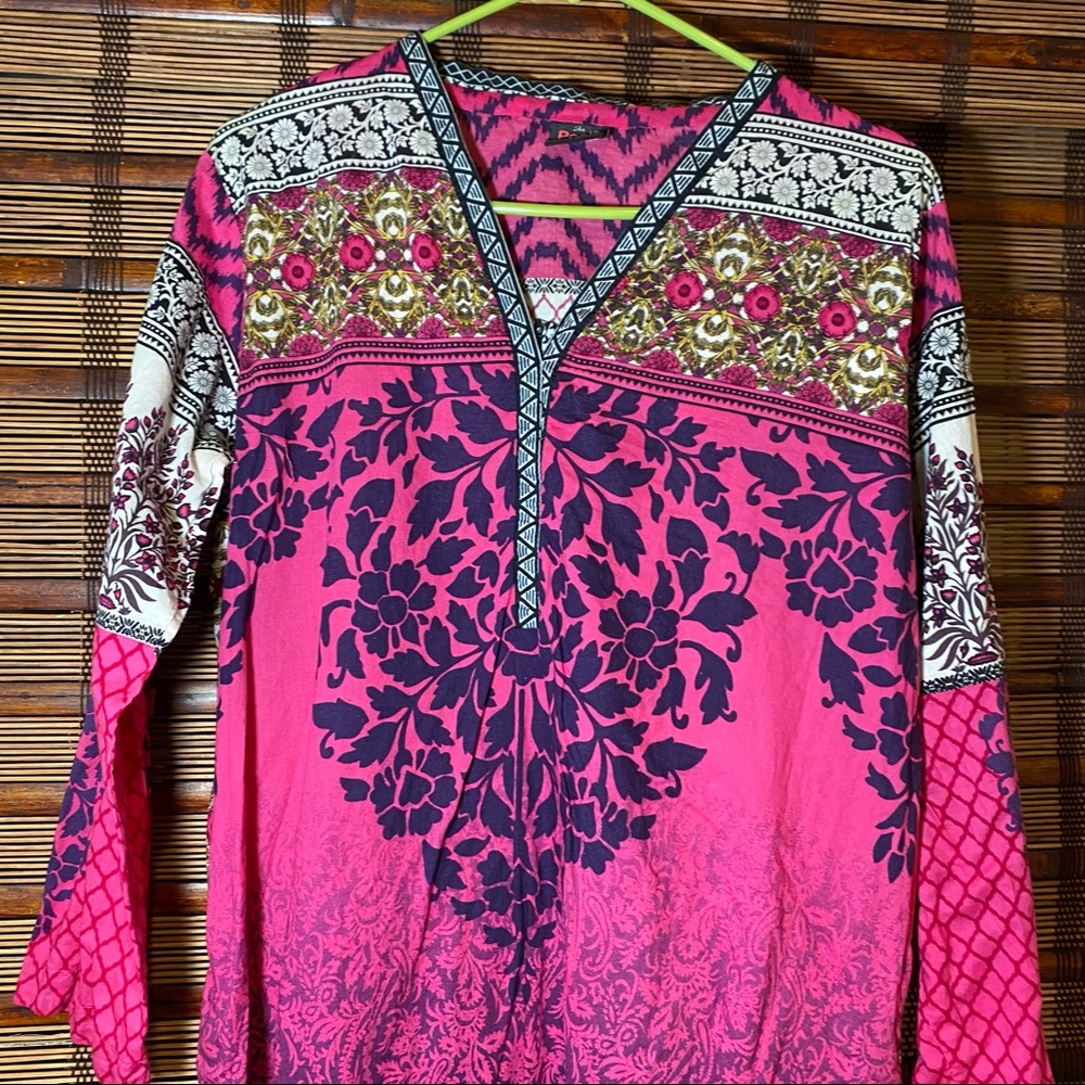 Hot pink kameez